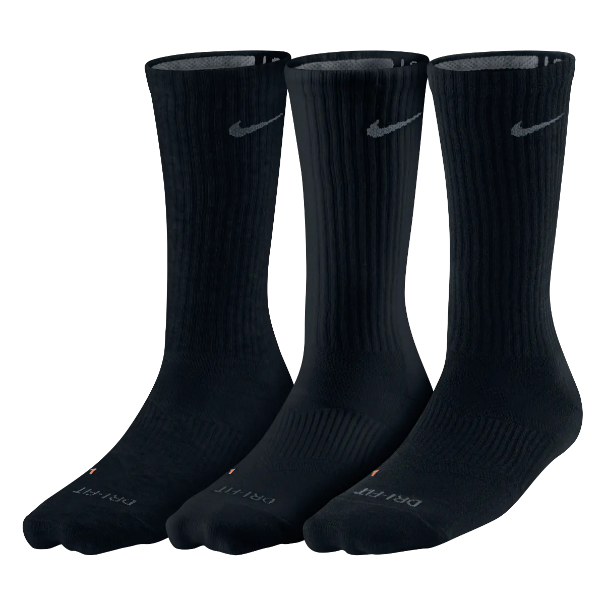 Nike Dri-FIT Non-Cushion Crew Socks (3 Pairs)